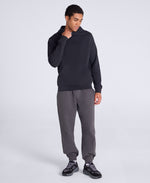 Jude Mens Travel Pique Hoodie - Black