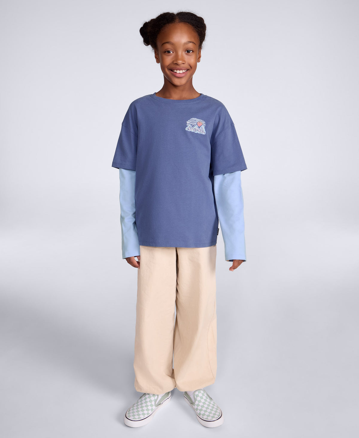 Ria Kids Double Sleeve T-Shirt - Purple
