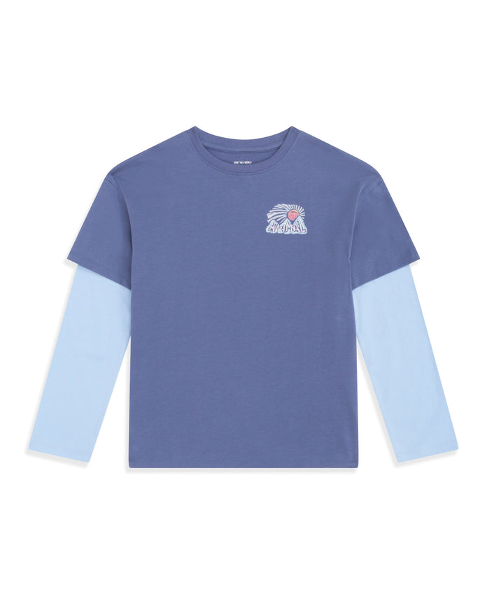 Ria Kids Double Sleeve T-Shirt - Purple