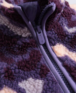 Sophie Kids Curve Hem Full Zip Fleece - Dark Purple