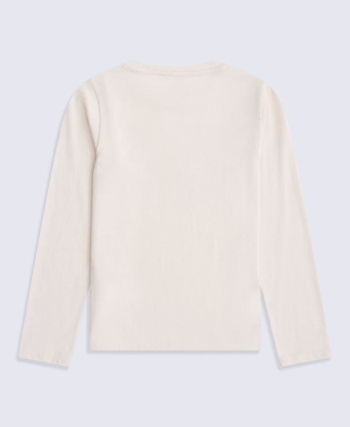 Harper Kids Long Sleeve Graphic T-Shirt - Off White