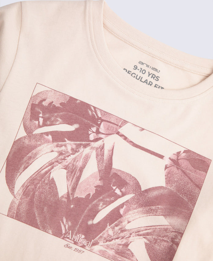 Harper Kids Long Sleeve Graphic T-Shirt - Off White