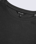 Evo Rib Womens Crew Long Sleeve Top - Black