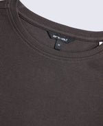Evo Rib Womens Crew Long Sleeve Top - Dark Brown