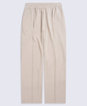 Womens Travel Scuba Straight Leg Joggers - Beige