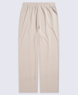 Womens Travel Scuba Straight Leg Joggers - Beige
