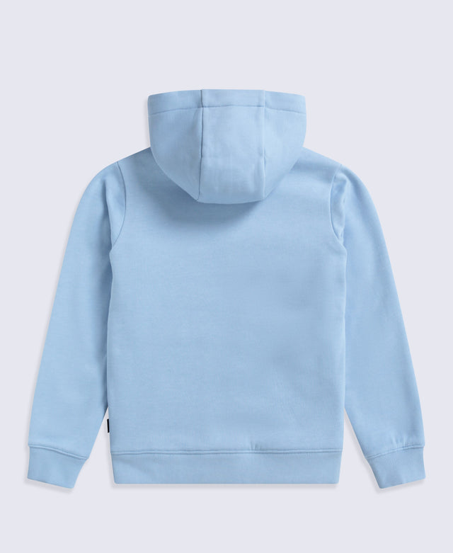 Zuri Fur Lined Kids Full Zip Hoodie - Blue