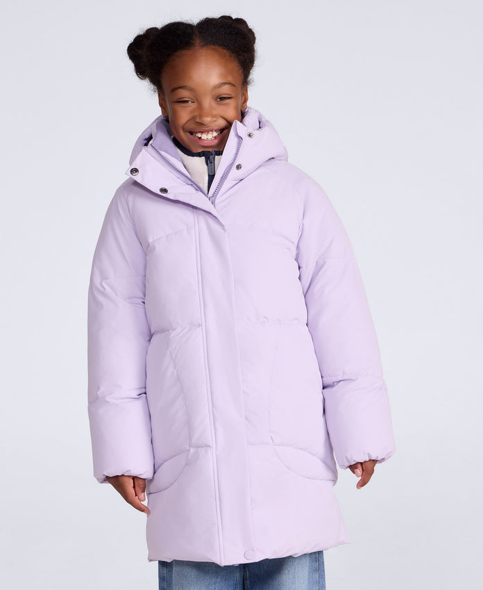 Kids Weaver Padded Jacket - Dusky Purple