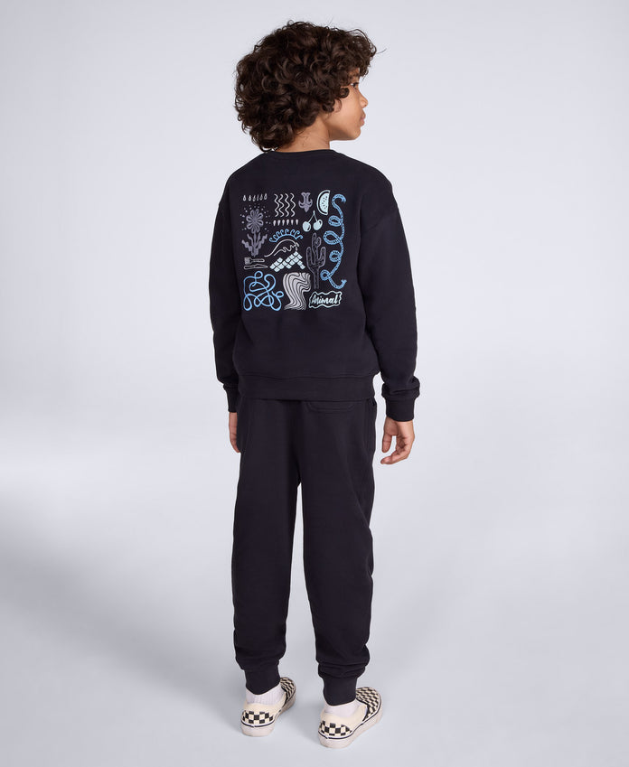 Jonah Kids Graphic Sweatshirt - Black