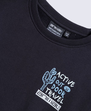 Jonah Kids Graphic Sweatshirt - Black
