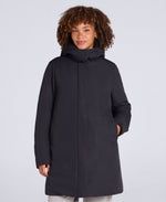 Maria Womens Mid Length Down Jacket - Black