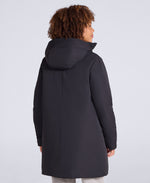 Maria Womens Mid Length Down Jacket - Black