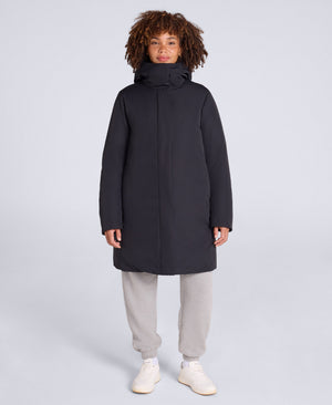 Maria Womens Mid Length Down Jacket - Black