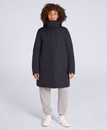 Maria Womens Mid Length Down Jacket - Black