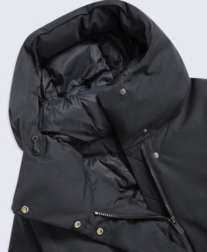 Maria Womens Mid Length Down Jacket - Black