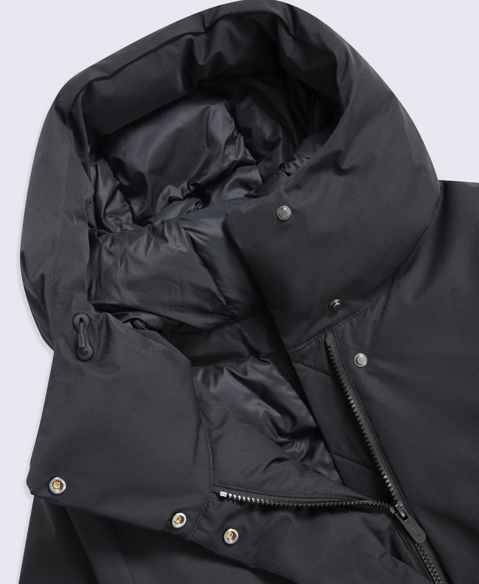 Maria Womens Mid Length Down Jacket - Black