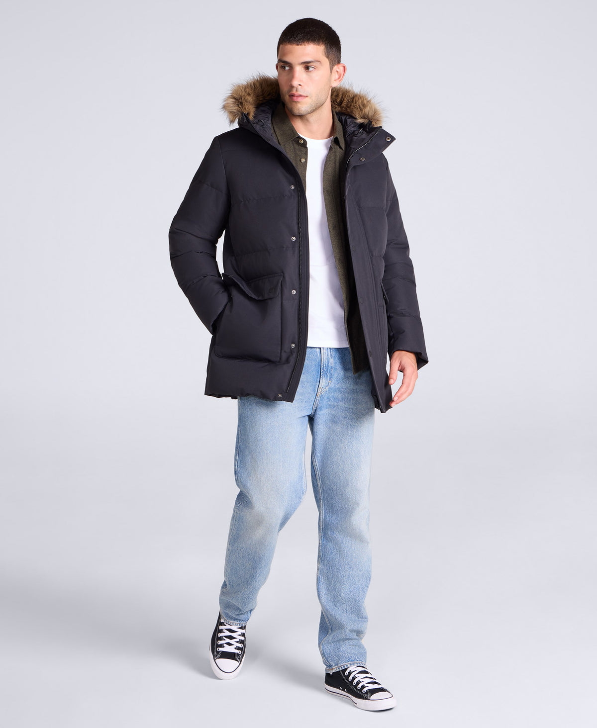 Grayson Mens Down Parka - Black