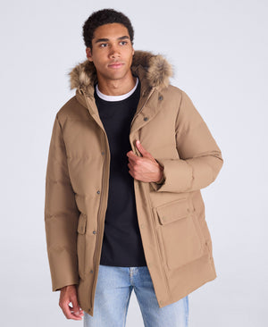 Grayson Mens Down Parka - Brown