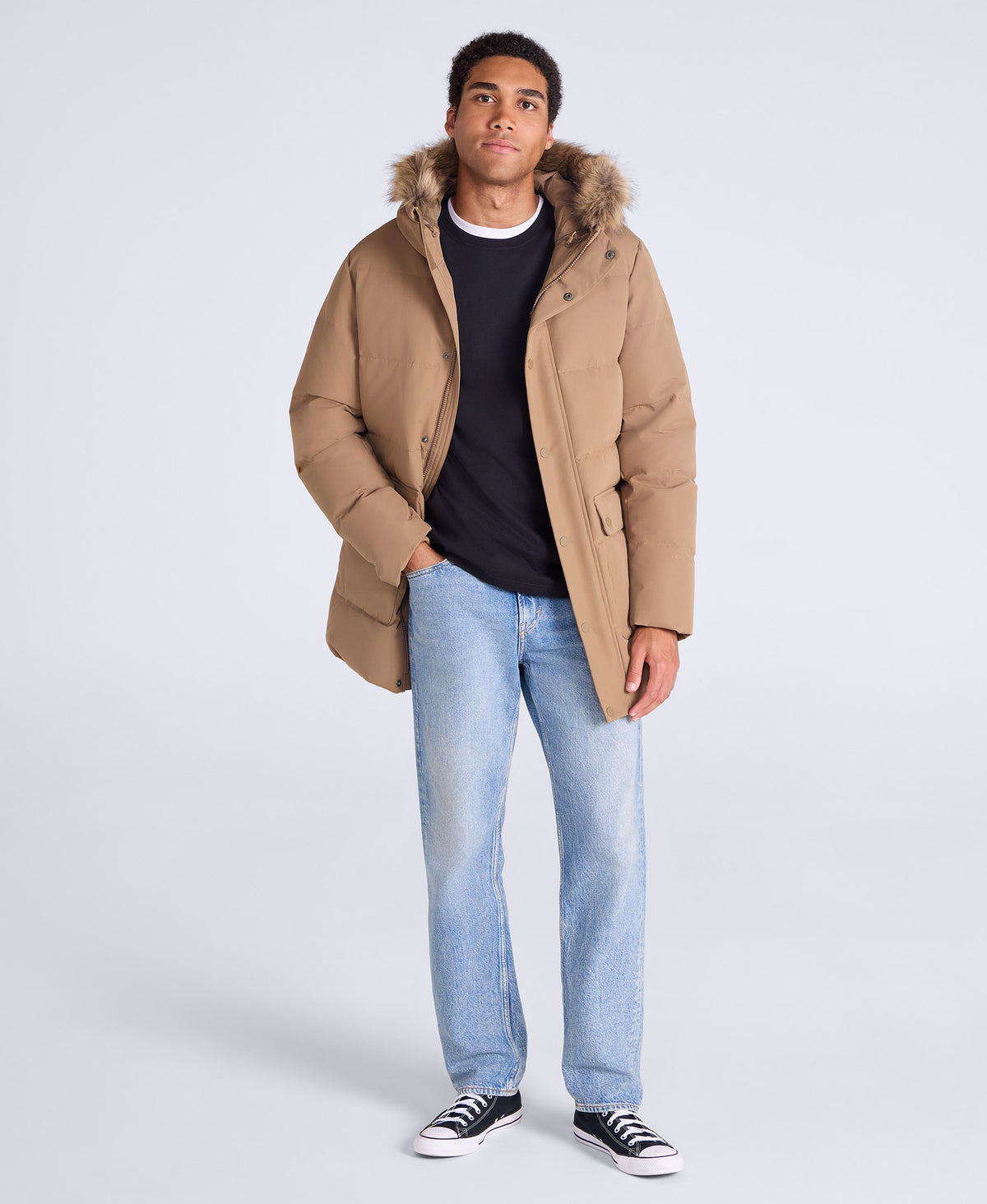 Grayson Mens Down Parka - Brown