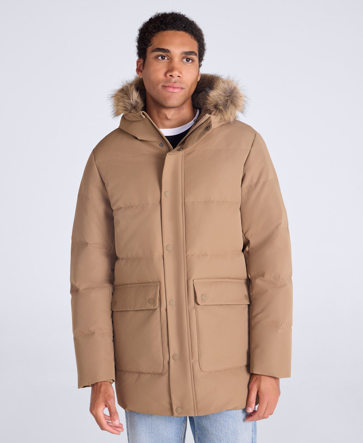 Grayson Mens Down Parka - Brown