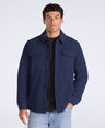 Timber Mens Cord Fleece Lined Shirt - Navy