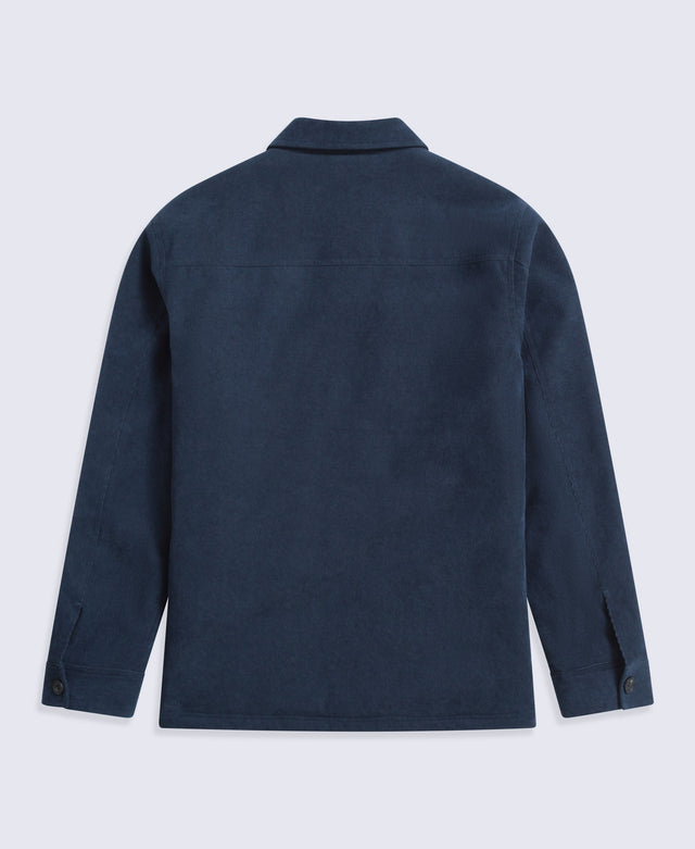 Timber Mens Cord Fleece Lined Shirt - Navy