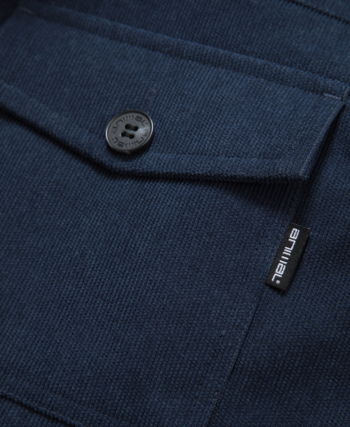 Timber Mens Cord Fleece Lined Shirt - Navy