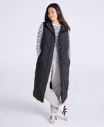 Cindy Women’s Longline Gilet - Jet Black