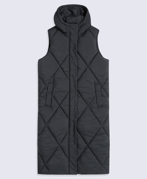 Cindy Women’s Longline Gilet - Jet Black