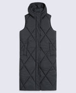 Cindy Women’s Longline Gilet - Jet Black