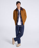 Baxter Mens Cord Collar Overshirt - Beige