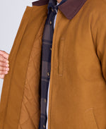 Baxter Mens Cord Collar Overshirt - Beige