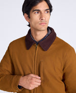Baxter Mens Cord Collar Overshirt - Beige