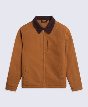 Baxter Mens Cord Collar Overshirt - Beige