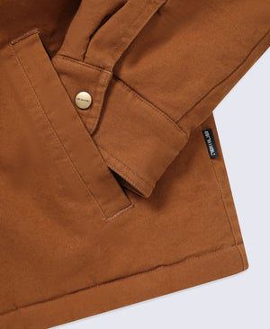 Baxter Mens Cord Collar Overshirt - Beige