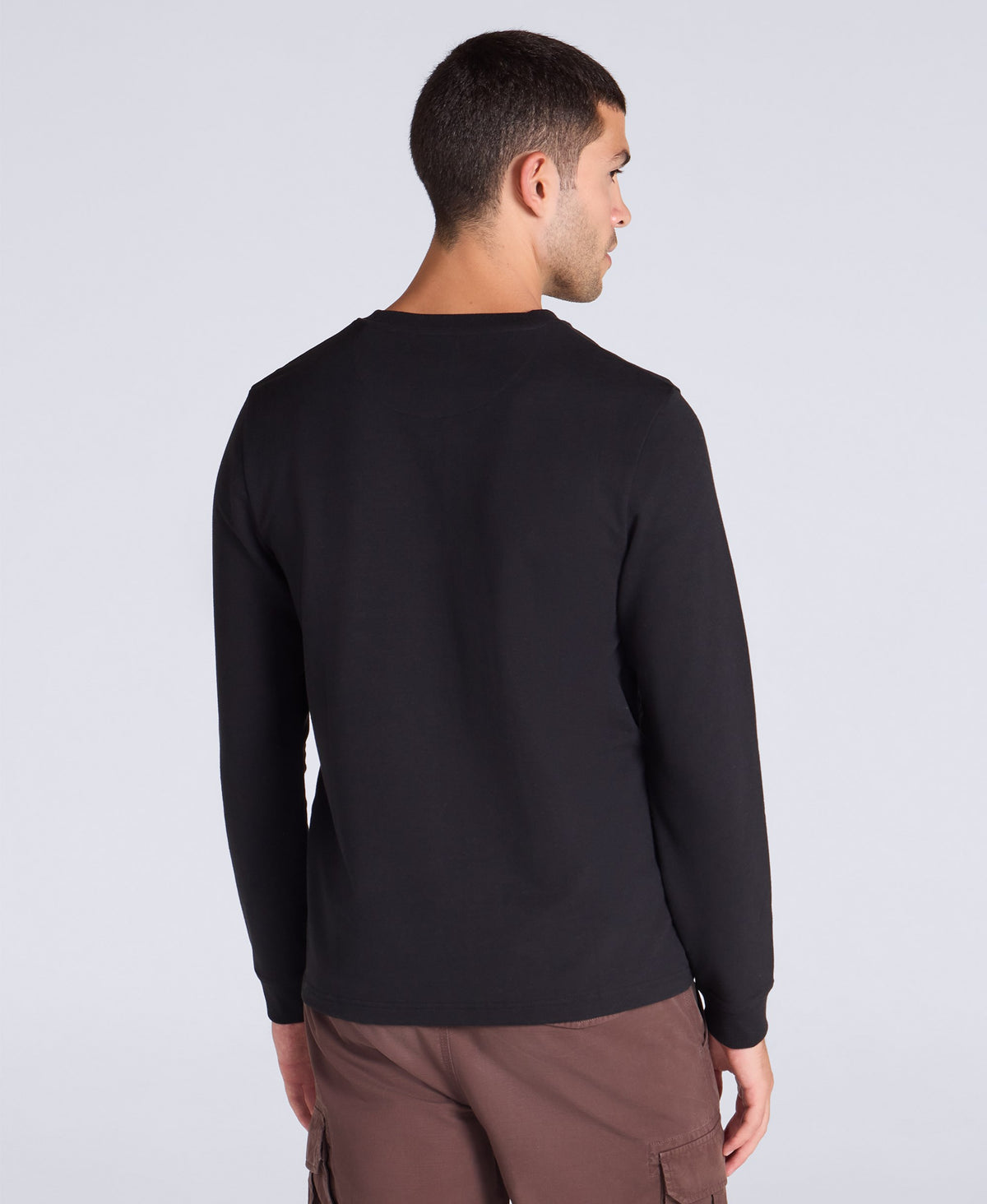 Noah Mens Supersoft Henley T Shirt - Black