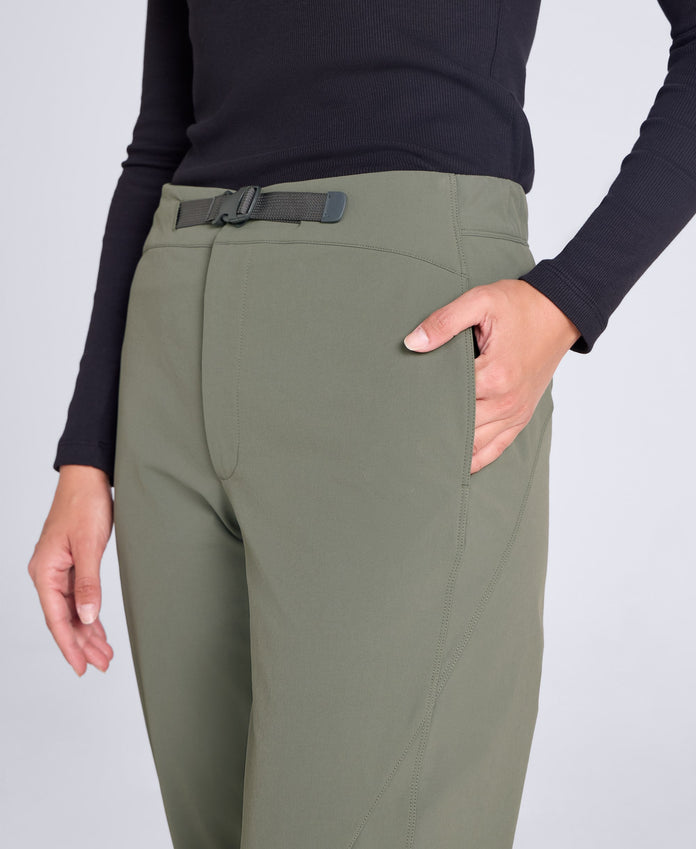 Elva Womens Water Resistant Trousers Regular - Light Khaki