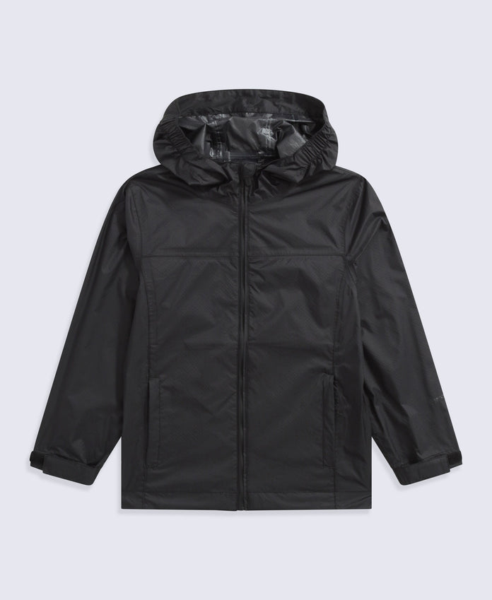 Swerve Lightweight Waterproof Kids Jacket - Black