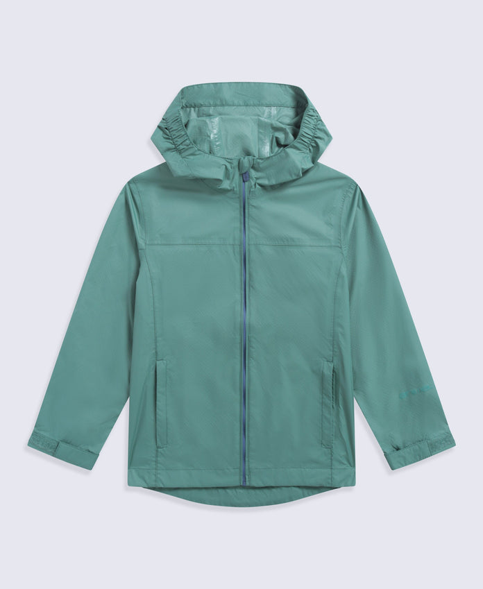 Swerve Lightweight Waterproof Kids Jacket - Teal
