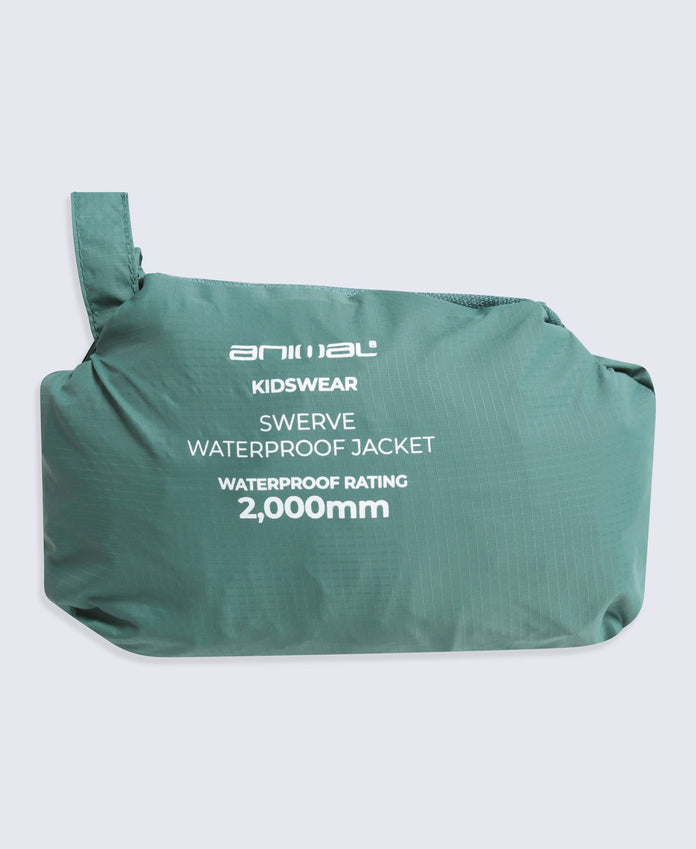 Swerve Lightweight Waterproof Kids Jacket - Teal