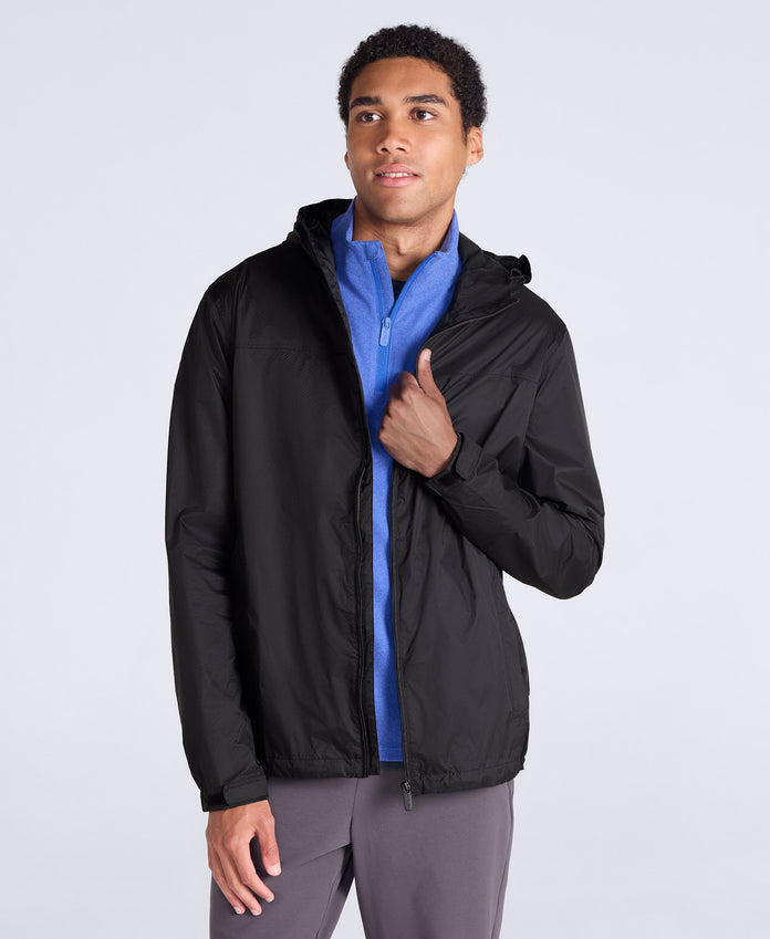 Swerve Mens Lightweight Waterproof Jacket - Black
