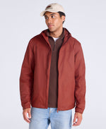 Swerve Mens Lightweight Waterproof Jacket - Rust