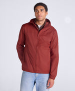Swerve Mens Lightweight Waterproof Jacket - Rust
