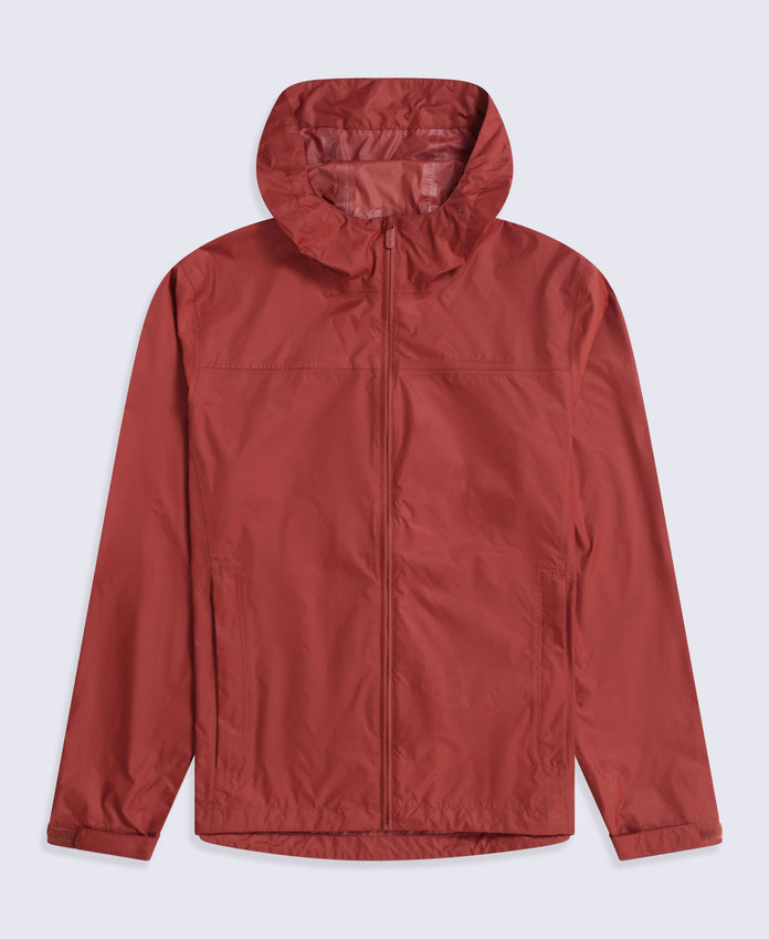Animal Swerve Mens Lightweight Waterproof Jacket - Rust