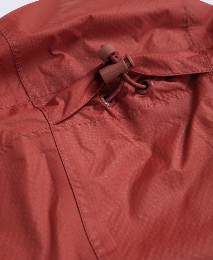Animal Swerve Mens Lightweight Waterproof Jacket - Rust