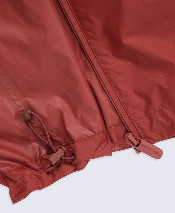 Animal Swerve Mens Lightweight Waterproof Jacket - Rust
