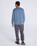 Jude Mens Travel Long Sleeve Crew - Blue