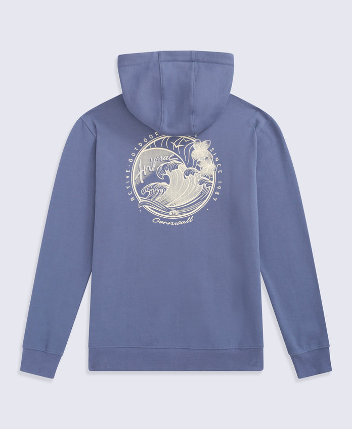 Maya Womens Cornwall Zip Through Hoodie - Blue