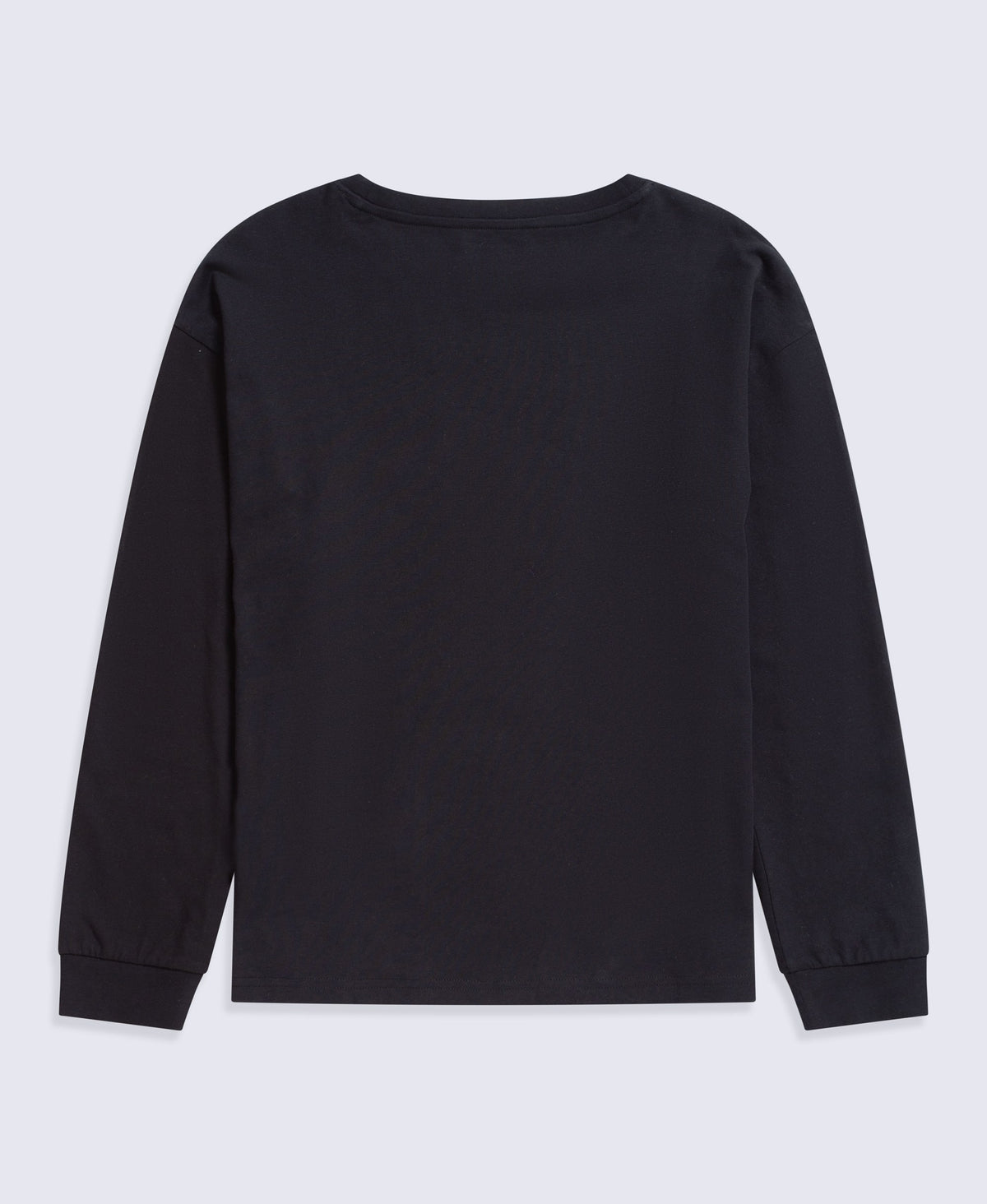 Tamsin Womens Long Sleeve Graphic T Shirt - Black