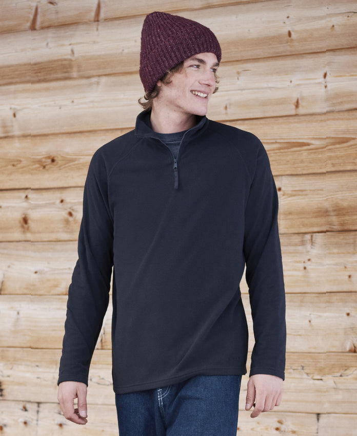 Prague Mens Half-Zip Fleece - Black